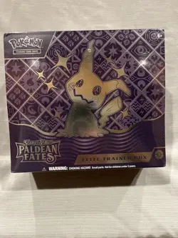 Pokemon Scarlet & Violet Paldean Fates ETB New Sealed Corner Dings & A Pinhole - Image 1