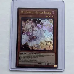 Yugioh Ash Blossom & Joyous Spring LCKC-EN080 Ultra Rare Unlimited Edition NM - Image 1