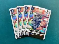 ToyAgumon BT6-057 Playset Double Diamond Digimon Card Game x4 - Image 1