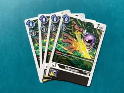 Tekkamon BT11-066 Playset Dimensional Phase Digimon Card Game x4 - Image 1