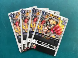 Nanimon BT6-058 Playset Double Diamond Digimon Card Game x4 - Image 1