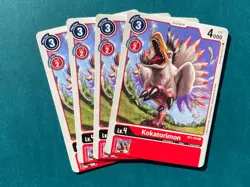 Kokatorimon BT1-014 Playset Release Special Booster 1.0 Digimon Card Game x4 - Image 1