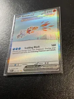 EISCUE EX 222/197 Illustration Rare Obsidian Flames Pokemon Trading Card TCG NM - Image 3