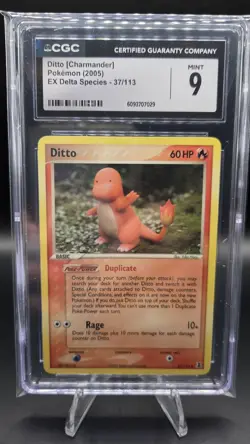 Ditto (Charmander) 37/113 — CGC 9 (Mint) — Ex Delta Species — Rare Pokemon Card - Image 1
