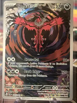 Yveltal 205/182 Paradox Rift Illustration Rare Holo Pokemon Card - Image 1
