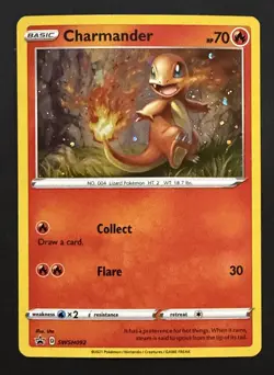 Charmander - SWSH092 Promo Holo SWSH: Sword & Shield Promo Cards Pokemon NM - Image 1