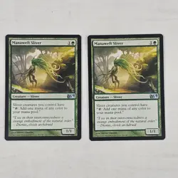 MTG Manaweft Sliver Magic 2014 Core Set M14 Common EN Creature X2 - Image 1