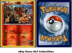 2015 Pokemon, Double Crisis, #1/34 Team Magma's Numel, Reverse Holo Common - Image 1