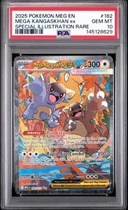 Pokemon Mega Evolution Mega Kangaskhan EX Sir 182/132 PSA 10 - Image 1