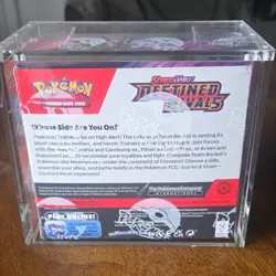 Pokemon Scarlet & Violet Destined Rivals Booster Box Sealed in Acrylic Case - Image 3