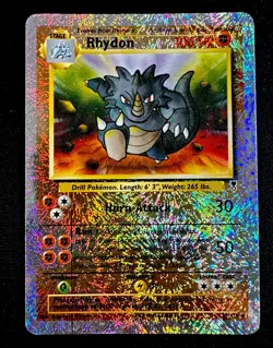 Rhydon 35/110 NM Legendary Collection Pokemon Card Reverse Holo Near Mint - Image 1