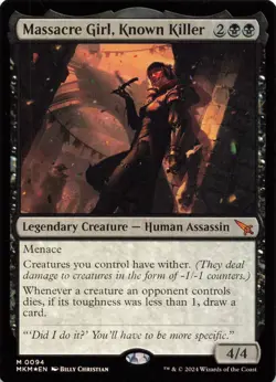 Magic The Gathering 2024 Murders at Karlov Manor Massacre Girl, Known Killer #94 - Image 1