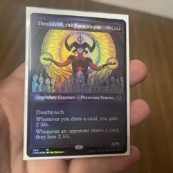 1x Sheoldred, the Apocalypse - Textured Foil Light Play MTG Magic - Image 1