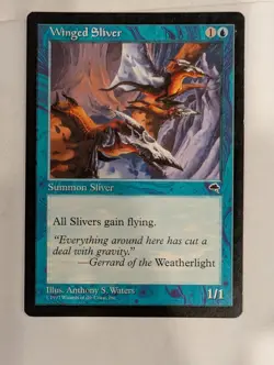 Winged Sliver - Magic the Gathering MTG Tempest Nice! - Image 1