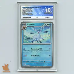 Glaceon Master Ball #025 Ace 10 Gem Mint | Prismatic Evolutions | Pokemon TCG - Image 1