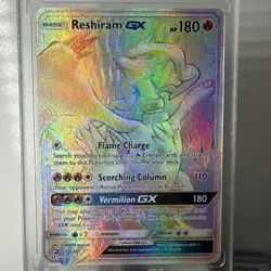 Reshiram GX - Holo Rare Pokemon Card Flame Charge Vermilion GX - Image 1