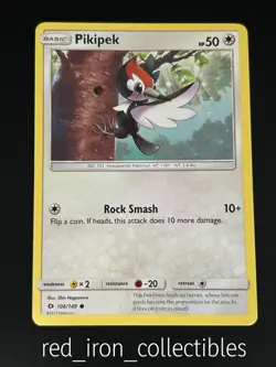 Pikipek 106/149 Common Sun & Moon Base Pokemon Card 2017 - Image 1