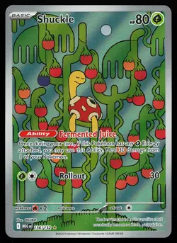 Shuckle 136/132 Holo Illustration Rare Mega Evolution Pokemon Card - Image 1