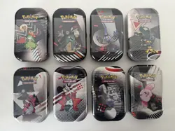 Pokemon TCG: Black Bolt & White Flare Unova Mini Tins x8 (Full Art Set)- SEALED - Image 1