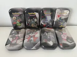 Pokemon TCG: Black Bolt & White Flare Unova Mini Tins x8 (Full Art Set)- SEALED - Image 3