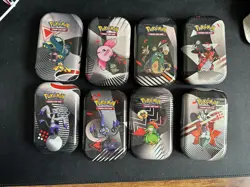 Pokemon TCG Scarlet & Violet Unova Mini Tin - Full Set x 8 - Image 1