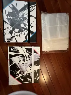 Pokemon Binder Binders Card Holders Lot Of 2 New & Extra Card Plastic Sleeves - Image 1