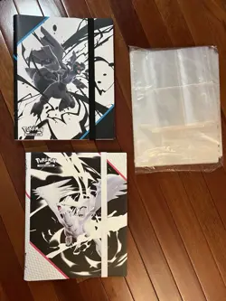 Pokemon Binder Binders Card Holders Lot Of 2 New & Extra Card Plastic Sleeves - Image 2