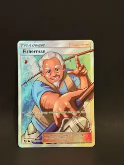 Fisherman SV83/SV94 Rare Ultra Hidden Fates Shiny Vault Pokemon Near Mint - Image 1