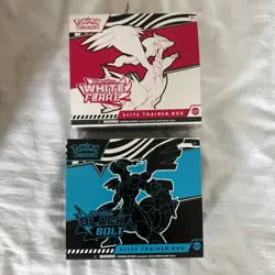 Pokemon Center Scarlet Violet White Flare & Black bolt Elite Trainer box opened - Image 1