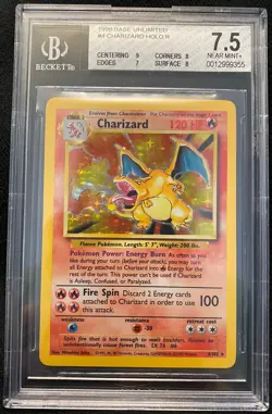 pokemon 1999 charizard 4/102 holo base set - Image 2