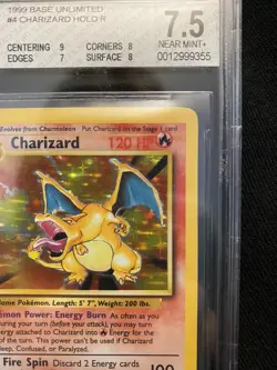 pokemon 1999 charizard 4/102 holo base set - Image 5