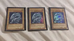 yugioh 1st Edition Blue Eyes White Dragon (Portuguese) Set of Three DIK-P001 - Image 1