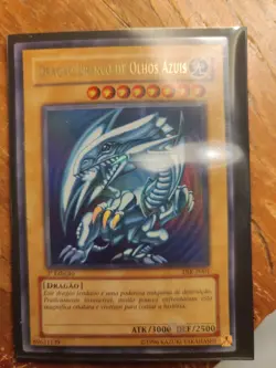 yugioh 1st Edition Blue Eyes White Dragon (Portuguese) Set of Three DIK-P001 - Image 5