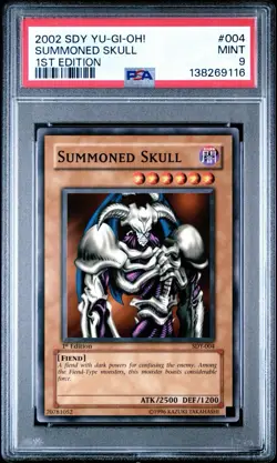 Yu-Gi-Oh! Summoned Skull SDY-004 1st ED 2002 PSA 9 Mint - Image 1