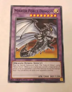 Yu-Gi-Oh Mirror Force Dragon DLCS-EN057 1st Edition NM - Image 1