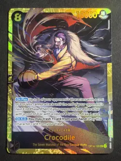 The Azure Sea's Seven #OP14-120 Crocodile One Piece Cards - Image 1