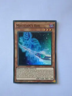 MP17-EN074 Magicians' Rod Super Rare 1st Edition LP Yugioh Card - Image 1