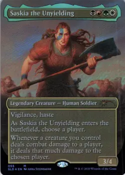 Saskia the Unyielding Foil - Secret Lair Woman's Day - 55 NM - Image 2
