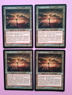 Magic the Gathering MTG Odyssey BARBARIAN RING X 4 VLP/EX U 2001 NICE!! - Image 1