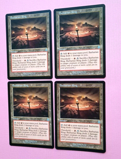 Magic the Gathering MTG Odyssey BARBARIAN RING X 4 VLP/EX U 2001 NICE!! - Image 2