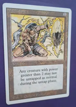 Magic the Gathering MTG REVISED Edition MEEKSTONE LP/EX R 1994! - Image 2