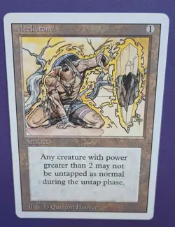 Magic the Gathering MTG REVISED Edition MEEKSTONE LP/EX R 1994! - Image 3