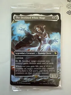 The Destined White Mage (Borderless) #0444 Final Fantasy Non-Foil SEALED EN MTG - Image 1
