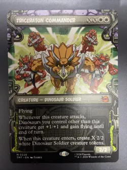 Triceraton Commander (Showcase) Mythic MTG Ninja Turtles - Image 1