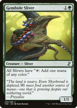 Gemhide Sliver 1x MtG Time Spiral Remastered SP/NM - Image 1