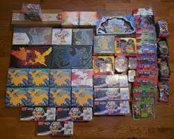 HUGE SEALED POKEMON LOT 151 PRISMATIC ASCENDED HEROES MEGA EVOLUTION MANY MORE!! - Image 1