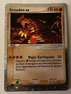 Pokemon 2003 Groudon EX Holo Black Star Promo 002 NM - Image 1