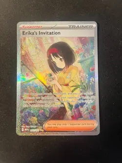 Erika’s Invitation 151 2023 Ultra Rare Mint Pokemon TCG Scarlet & Violet 203/165 - Image 1