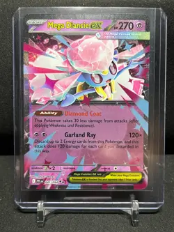 Mega Diance ex 041/094 Double Rare Holo Pokemon 2025 Phantasmal Flames NM - Image 1