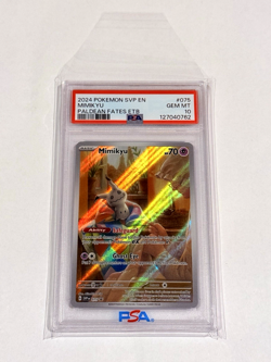 Pokemon SV Paldean Fates - Mimikyu #SVP075 Black Star ETB Promo Foil PSA 10 GEM - Image 3